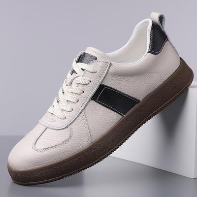 Fashion Mens Classic Sneakers Leather Casual Outdoor Shoes Top Quality Handmade Walking Shoe Non-Slip Breathable Luxury Brand Footwear
