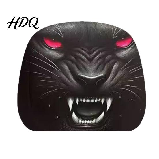 Headrest Cover for SUV Funny Car Covers Spooky Pattern Seat Polyester Protector Protector Universal Breathable Stretchy Interior Accessories