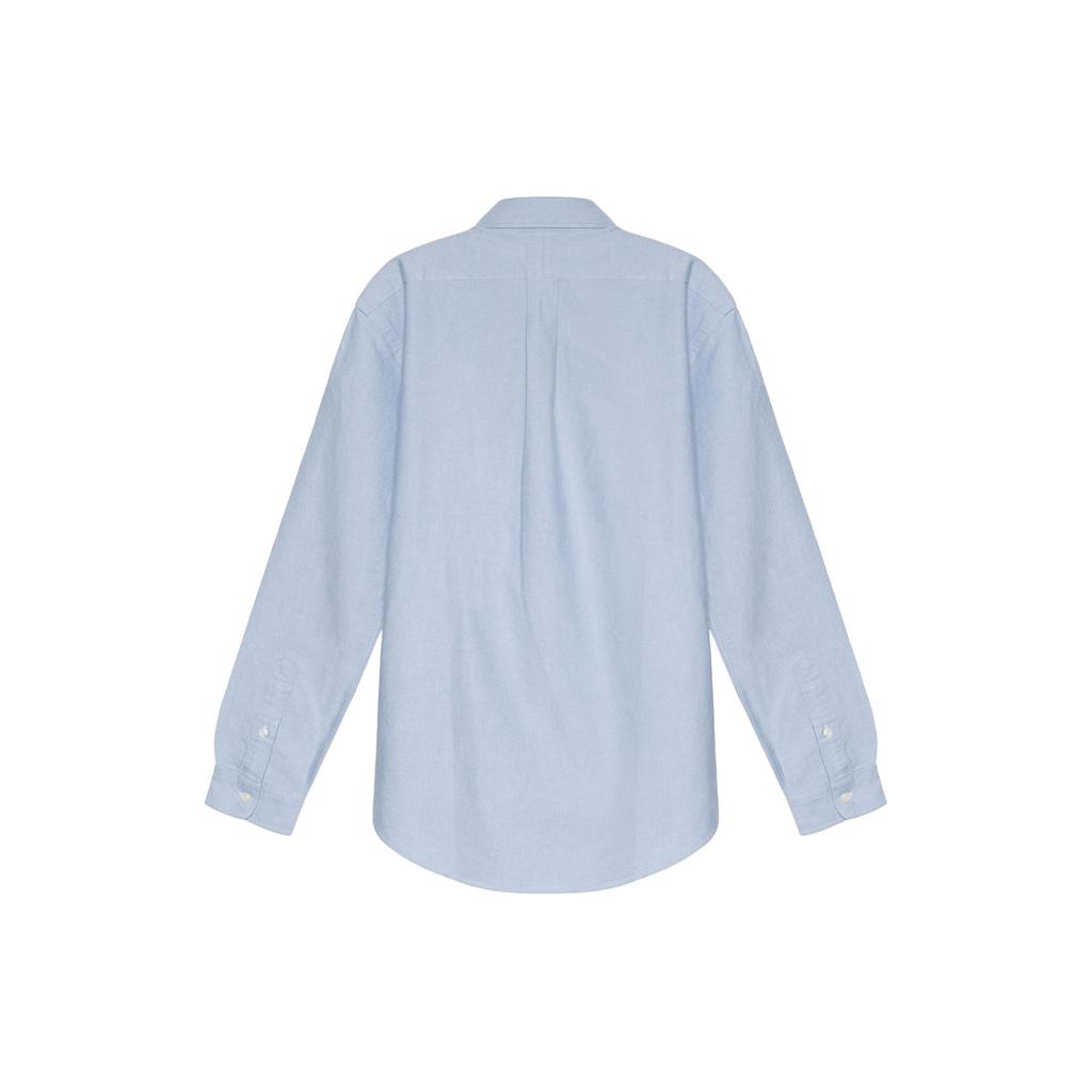 Polo Ralph Lauren FW22 Logo Embroidered Single-Breasted Long Sleeve Shirt Men Shirts Blue 7105490840-070