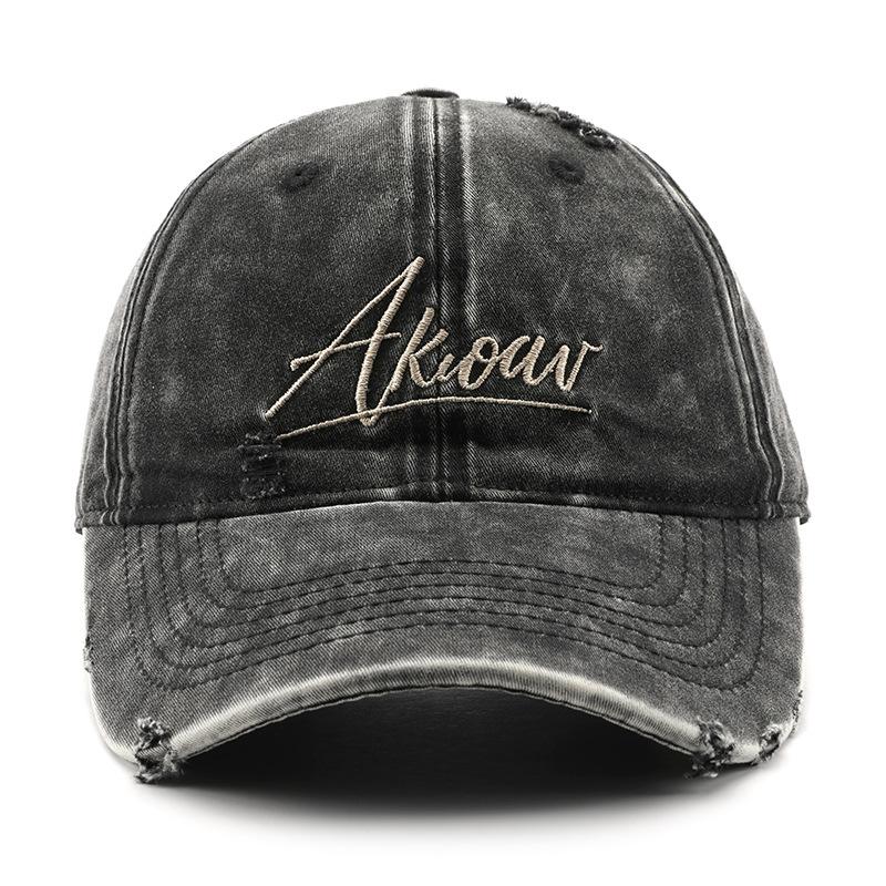 Women's hat with letter embroidery, baseball cap, outdoor men's travel sports sun hat, duckbill cap
