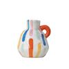 Colorful Cartoon Ceramic Vase Cute Teapot Handmade Porcelain Bottle Flower Vase Flowerpot Home Decoration Accessories