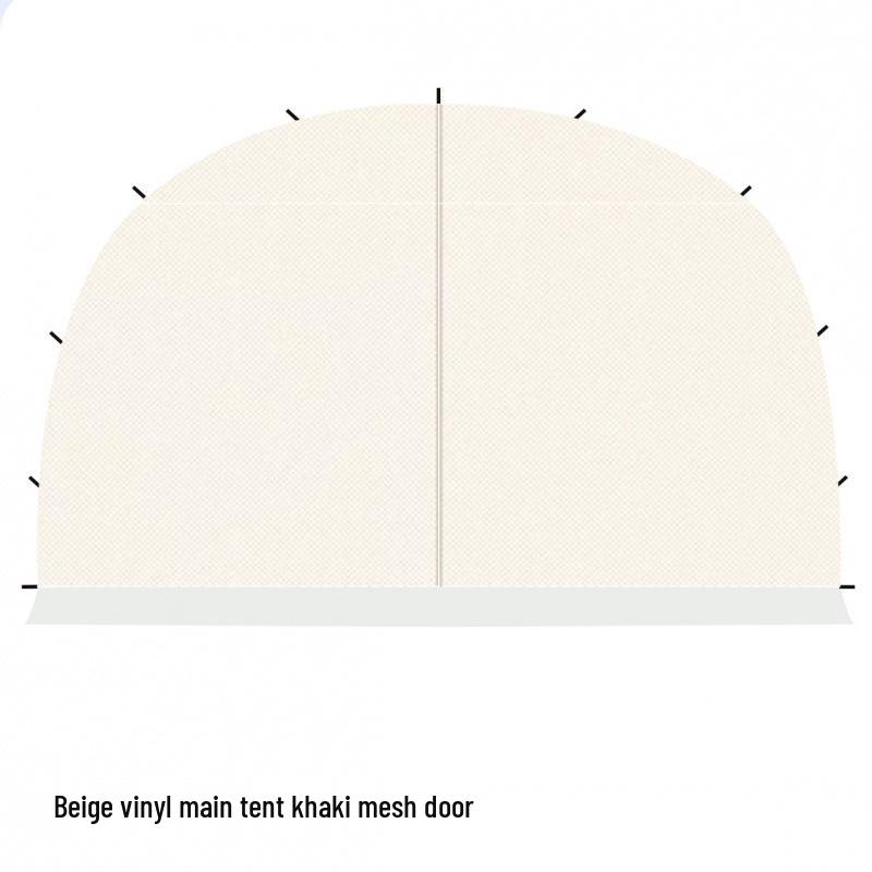 Extra Thick Windproof Camping Tent: Rainproof, Blackout Sunshade with Dome Canopy for Outdoor Sun Protection