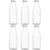 Glasmilchflasche 1 L 6 Stück.