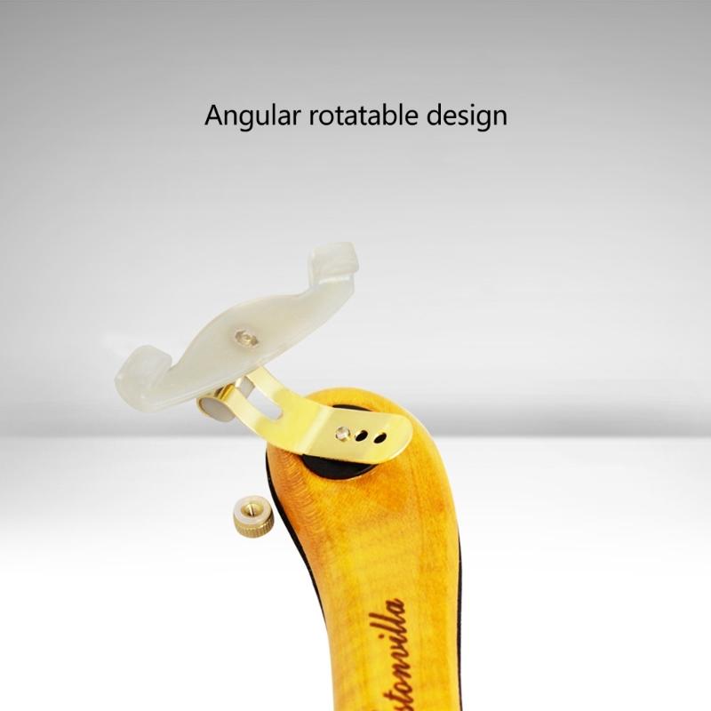 Violin Shoulder Rest for 1/2-4/4 Size, Collapsible and Height Adjustable Feet