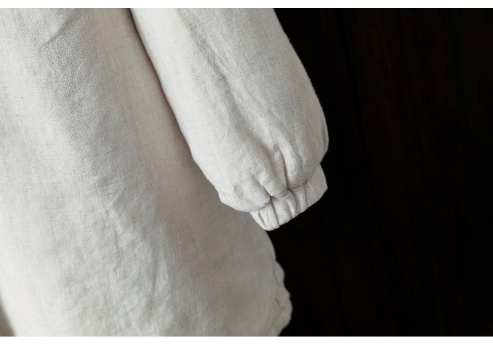 2025 Fall/Winter Plus Size Cotton Linen Hooded Mid-Length Coat - Thick Warm Artistic Outerwear