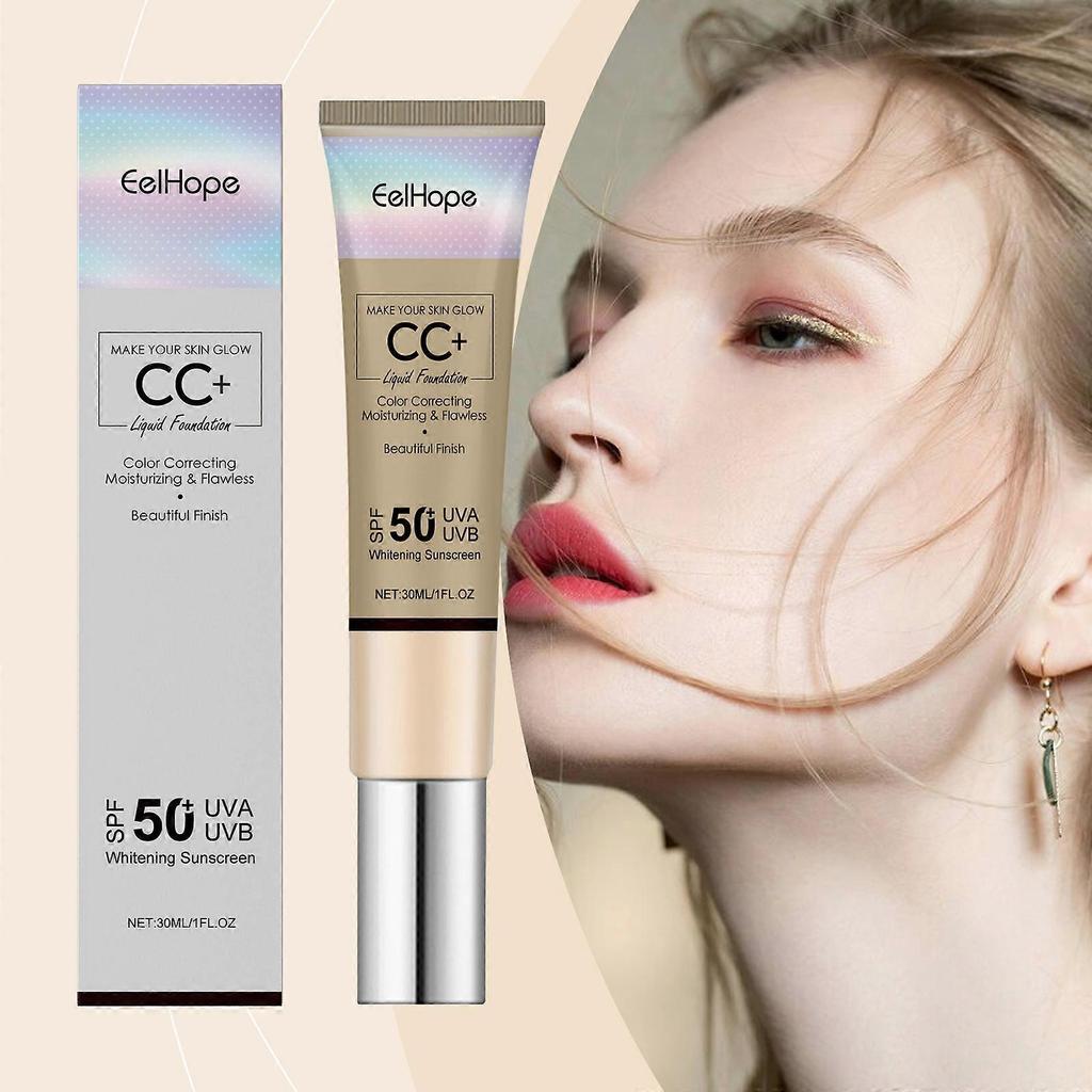 2025 Newest CC Cream: Natural Concealing, Long-Lasting Moisturizing, Brightening Skin Tone, Outdoor Protective Toner