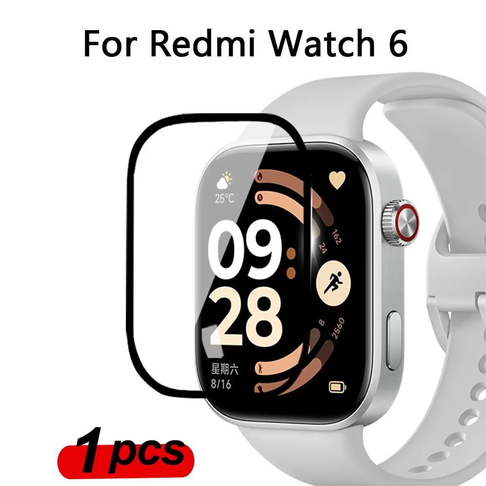 TPU Film For Xiaomi Redmi Watch 6 Accessories Screen Protector Curved HD Clear Anti-Scratch Coverage Film for Redmi Watch6 Film Redmi Watch 6