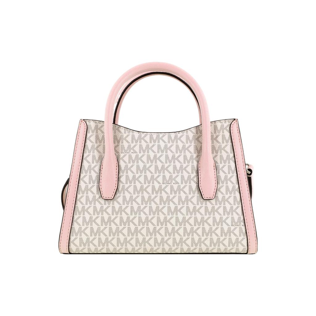 New MICHAEL KORS Gabby Canvas With Leather Handbags Shoulder Bag Crossbody Bag Small Size Women's Pink & Ivory Gray 35S3S5GS5B-POWDER-BLUSH-MULTI