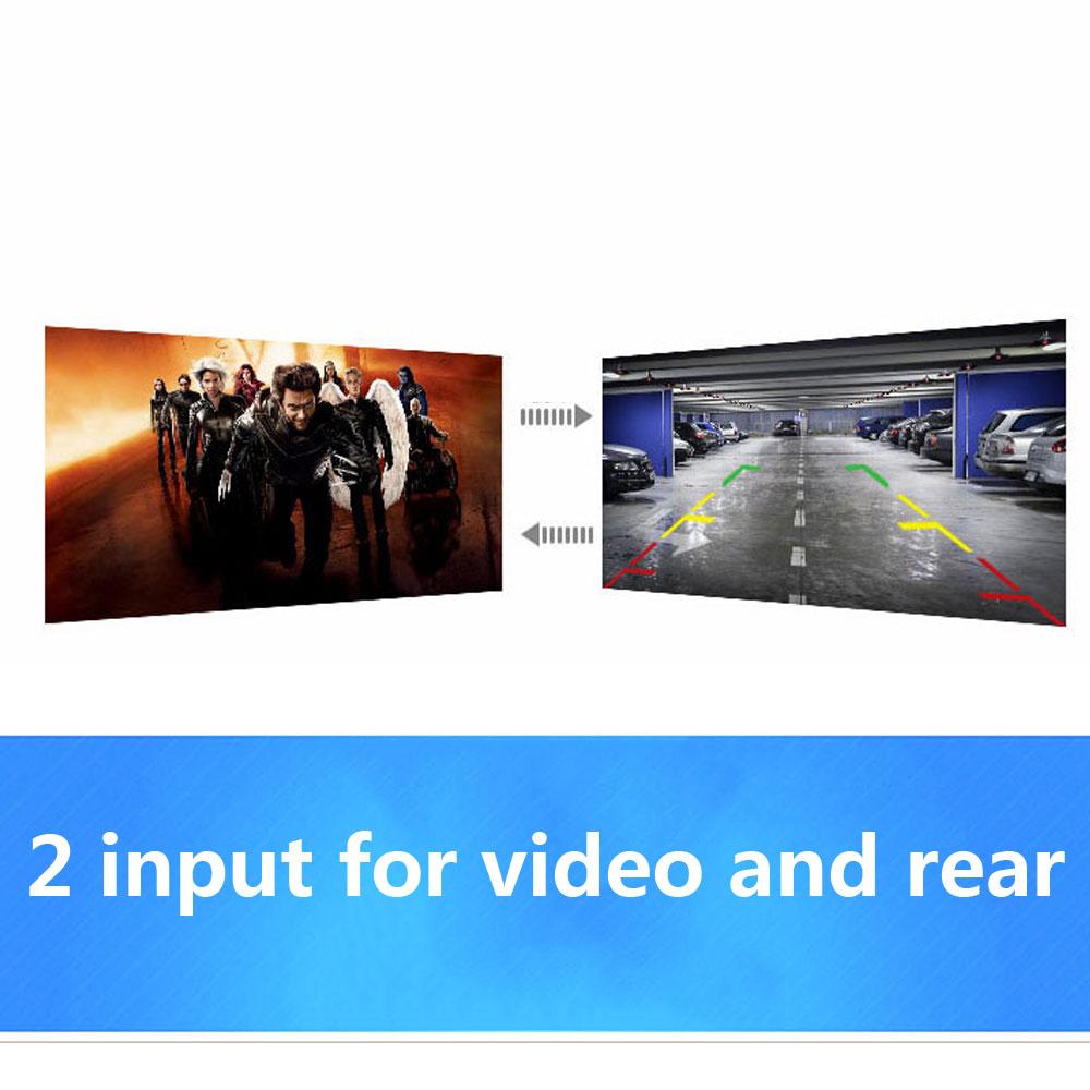 4.3 İnç Dikiz Aynası Monitörü Otomatik Park Sistemi + LED Gece Görüşü Yedekleme Geri CCD Araba Arka Görüş Kamerası 4 Seçin
