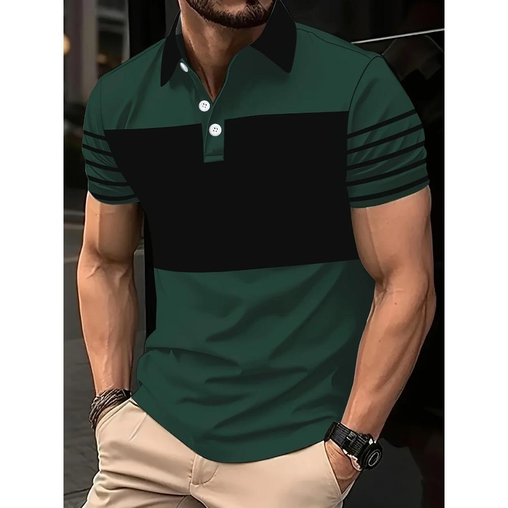 The 2025 Summer New Men's POLO Shirt Is a Casual Fashionable and Breathable 3D Printed Men's T-shirt