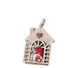 New Wooden Christmas Tree Decorations: Santa, Old Man, Snowflake, Faceless House Pendant.
