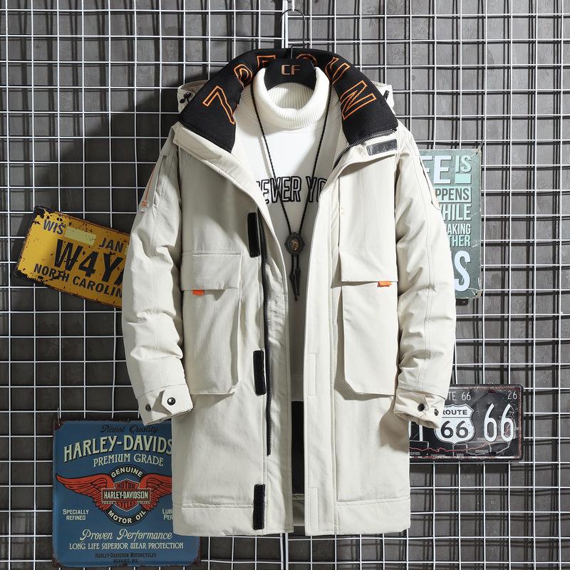 

2025 Men s Plus Size Mid-Length Down Jacket & Unisex Custom Workwear/School Uniform M