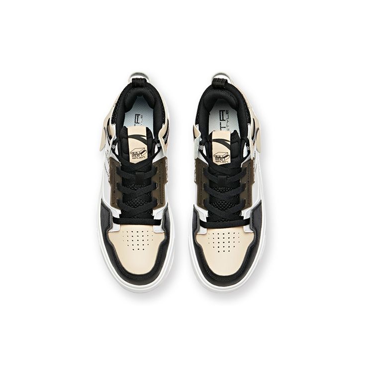 Anta Trendy Wear-Resistant Non-Slip Low-Top Casual Sneakers Women sneakers Black White 92948063-6