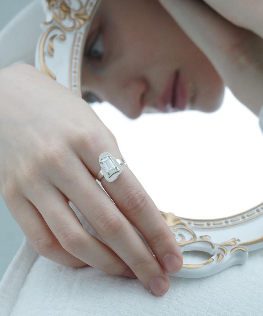 Overgrey Truth Mirror Ring - M