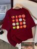 Tomato Variety Collection Chart T Shirt Female Summer Fashion Clothes Cotton Street Short Sleeve Casual Hip Hop T-Shirts