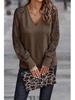 European & American Women's V-neck Lace Knitted Sweater - Loose Casual 2024 Spring/Summer Fashion Top