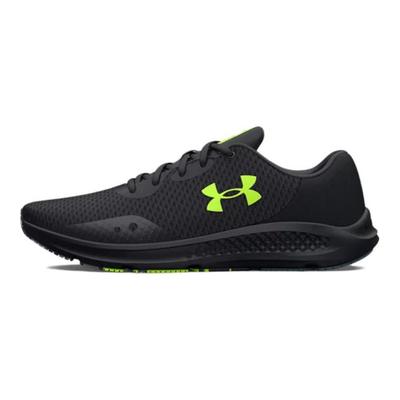 Charged Pursuit 3 Lightweight Comfortable Low-Top Casual Running Shoes Unisex Sneakers Black Green 3024878-006
