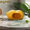 Pet Supplies Ceramic Hamster Nest Cute Cooling Pet Hiding House Creative Cartoon Hamster Bed Bird