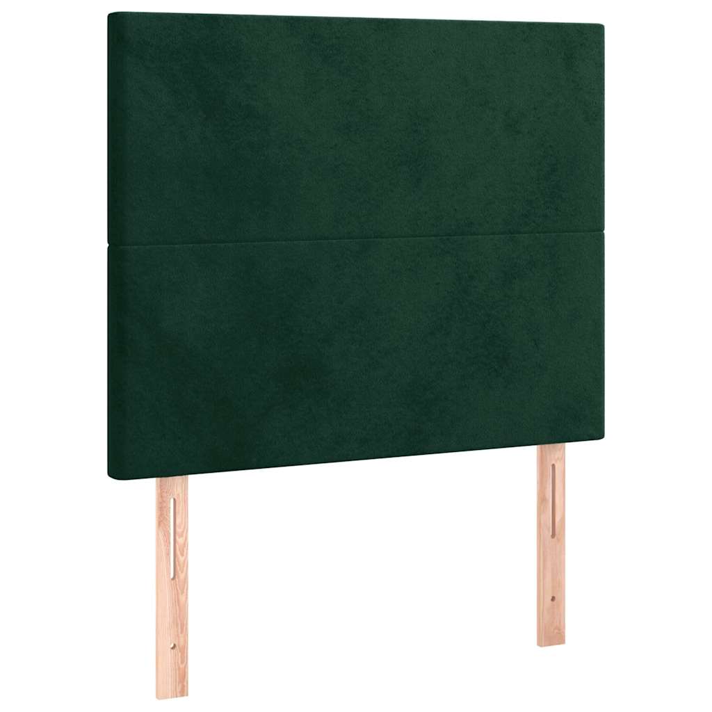 Bed Frame without Mattress Dark Green 80 x 200 cm Velvet