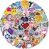 64 Ins Wind Pixel Wind Icon Graffiti Stickers Decorate Suitcase Pen Guitar Notebook Waterproof Hot DIY