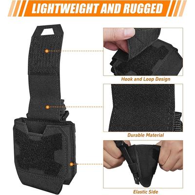 Menottes Sac de Ceinture Pochette Menottes à Chaîne Standard Porte-Menottes Tactique Extérieur Holster Universel Boucles à Main à Dégagement Rapide