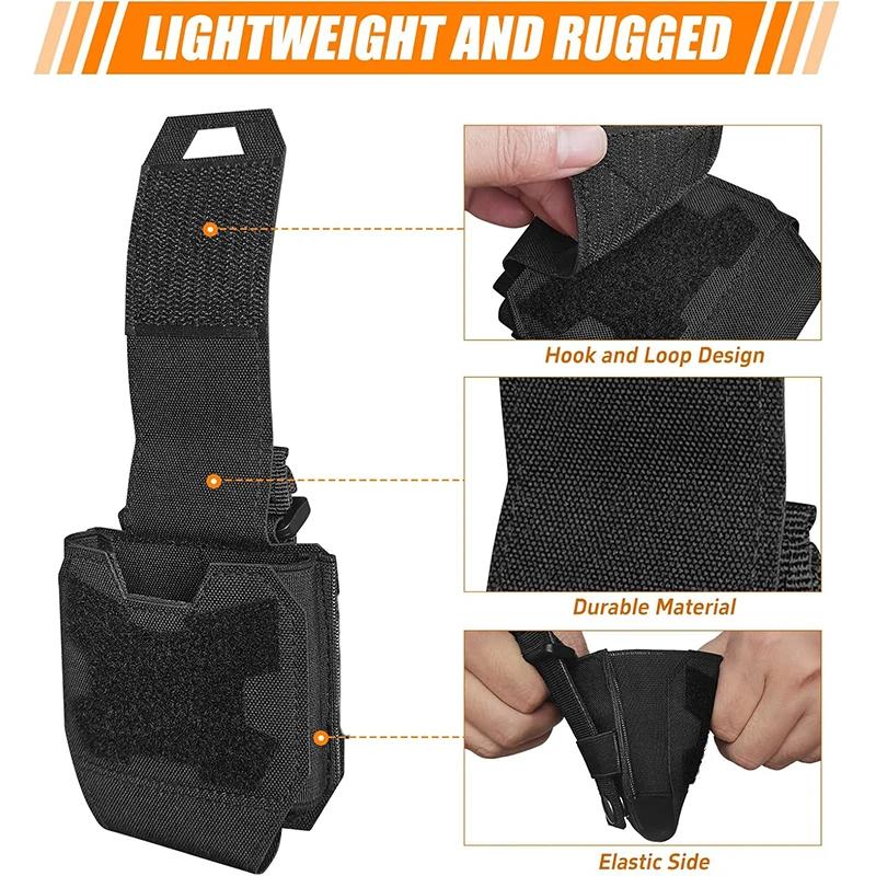 Handcuffs Waist Bag Pouch Quick Release Shackles Hand Buckle Bag Outdoor Tactics Universal Holster Standard Chain Cuffs Holder