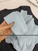 Chic Women's Slim-Fit Half High Neck Sweater - Autumn/Winter Long Sleeve Knitted Top