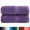 VidaXL Serviettes de toilette Premium SOLUND 2 pièces Violet 30 x 30 cm 600 g/m² 137347