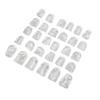 30pcs Pinky Toe Protector Anti Friction Breathable Transparent Ultra Thin Toe Sleeves Covers for Ingrown Toenails Corns Calluses