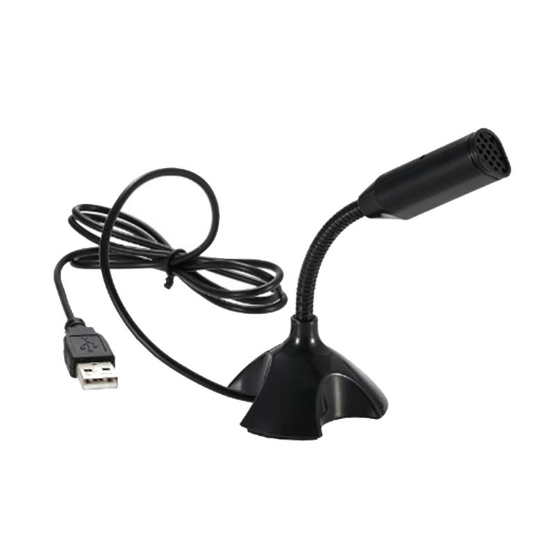USB Computer Microphone High Sensitivity Condenser Mic 360 Degree Omnidirectional Pickup for Online Meetings Streaming