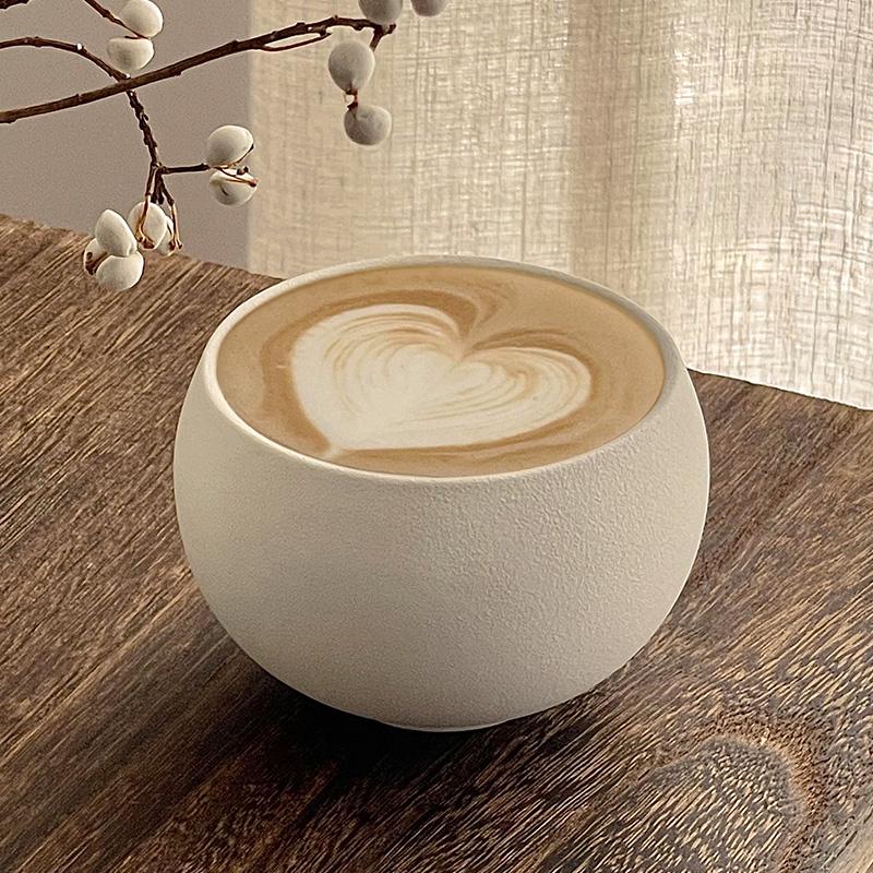 Retro Stone Pattern Ceramic Egg Cup & Coffee Cappuccino Cup