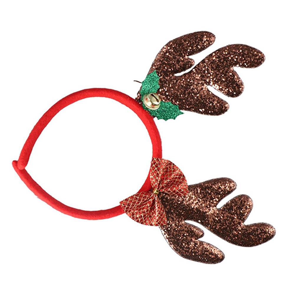 Cute Santa Party Dress Up Bells Elk Christmas Decoration Christmas Hair Band Female Hair Hoop Antlers Headband
