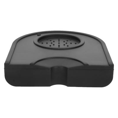 Suport din silicon pentru tamper de cafea, suport pentru pudră, antiderapant, covoraș pentru tamper de cafea, accesorii pentru prepararea cafelei, negru, dimensiune mică