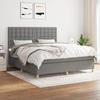 Exclusive House - Bed Slat Base with Mattress Dark Grey 180x200cm Fabric