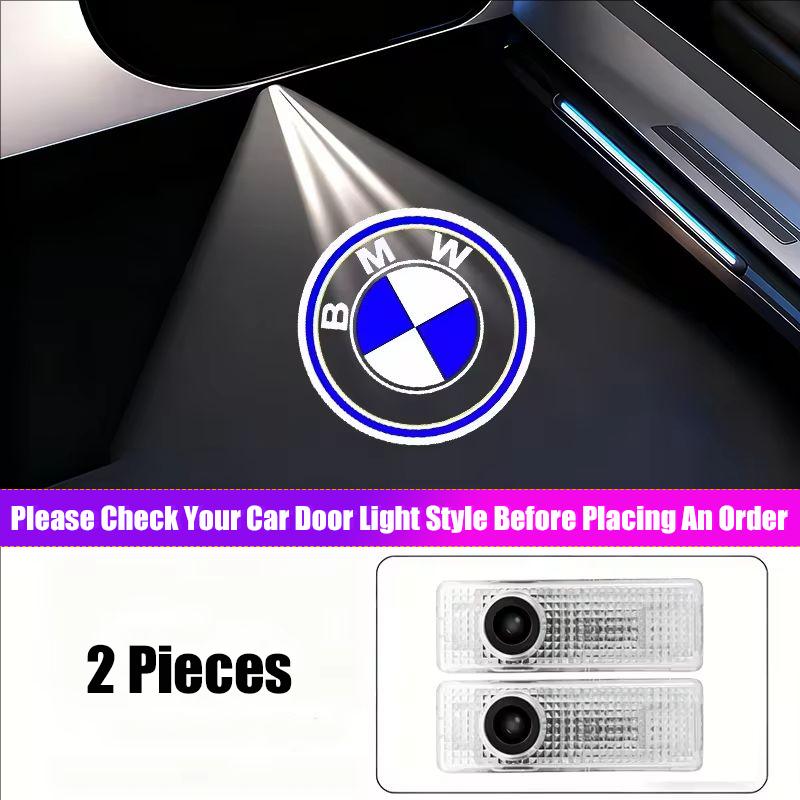 For BMW X6 LED Car Door Logo Welcome Lights Auto Laser Projector Lamp For BMW M E46 E90 E60 F30 F10 E39 E36 F20 G30 G20 E87 E30 F31 Sticker