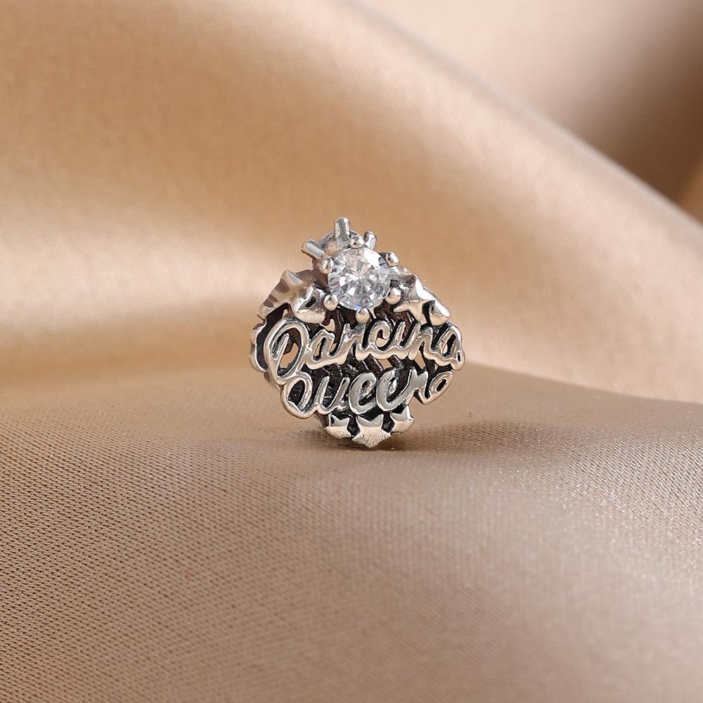 New 925 Silver musical instrument Charm Bead Earphone Guitar Piano Pendant Fit Original Bracelet Man Women DIY Jewelry Gift