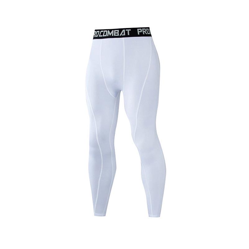 Men's Quick-Dry Compression Sports Pants: Tight, Breathable, High Elasticity for Basketball, Football, Running, and Fitness Training.