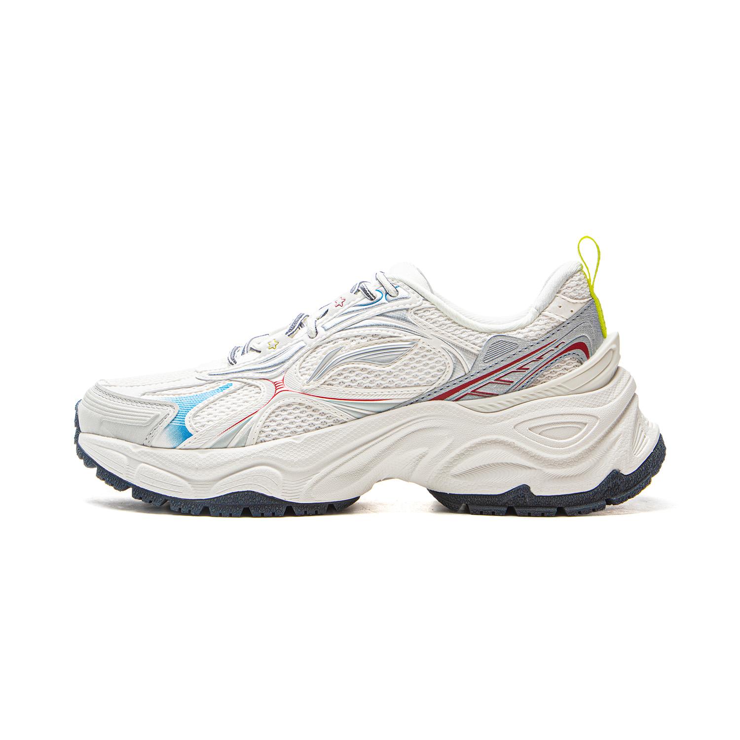 

New LiNing Star Ring Slip Resistant, Abrasion Resistant, Breathable Low Top Casual Shoes Women s White Silver AGCV356-2 40