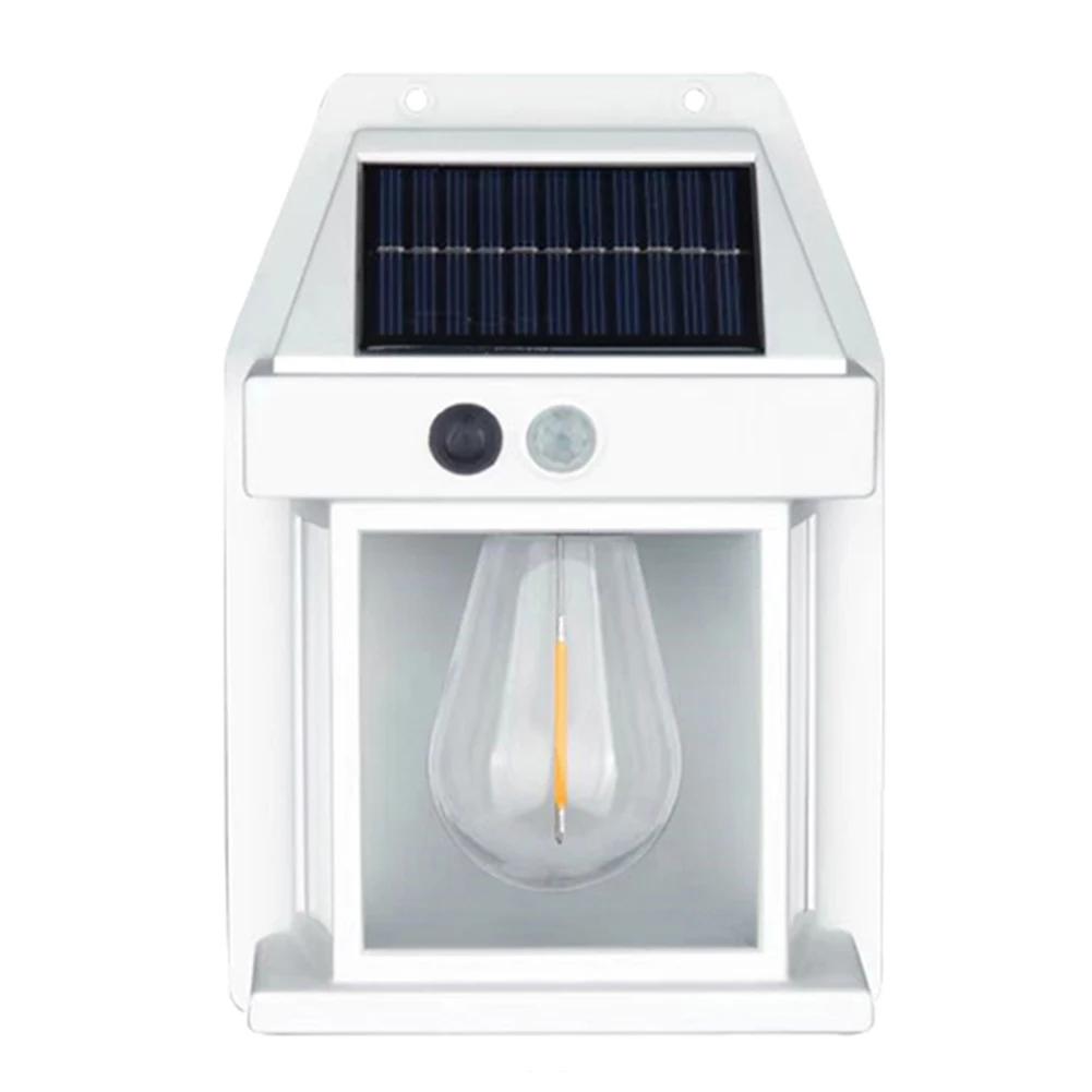 LED Outdoor Wall Lamp IP65 Waterproof Solar Lawn Light Body Sensing Villa Small Wall Light for Pathway Villa Outdoor