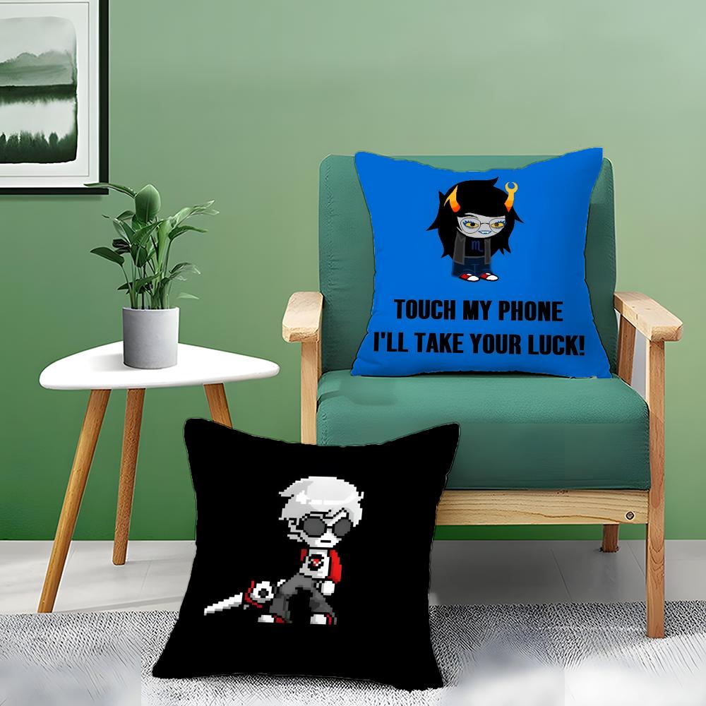 Web Comics H-Homestuck Funny Pillow Case Pattern Printed Pillowcase For Living Room Sofa Cushion Cover & Bedroom Decor