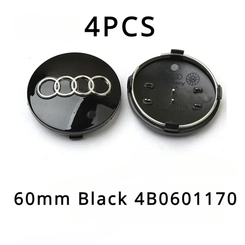 4 p ç s Audi wheel hub center cover badge is suitable For Audi q2l q5 q7 q8 r8 s4 s8 s7 rs5 rs8 rs6a1 a3 8p a4 b5 b6 b7 b8
