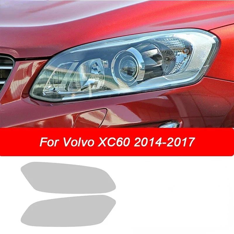 2 Stück Auto-Frontlicht transparenter TPU-Aufkleber für Scheinwerfer, Schutzfolie für Volvo XC90 XC40 XC60 S60 S90 V60 V90 Zubehör
