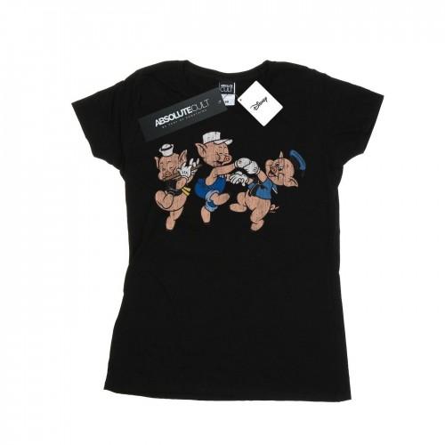 

Disney Womens/Ladies Three Little Pigs Having Fun Cotton T-Shirt XXL білий