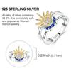 Women Genuine Copper Finger Rings For Women Authentic Copper Alloy Dream Catcher Dragon Ring Sun Zircon Heart Wedding Jewelry Creation
