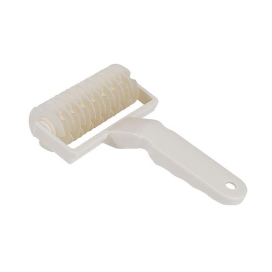 Pizza Dough Roller Cutter, Plastic Baking Texture Wheel for Cake Decorating, Manual Ribbon Stripe Cutter for Pastry Cookies, Kitchen Tool
