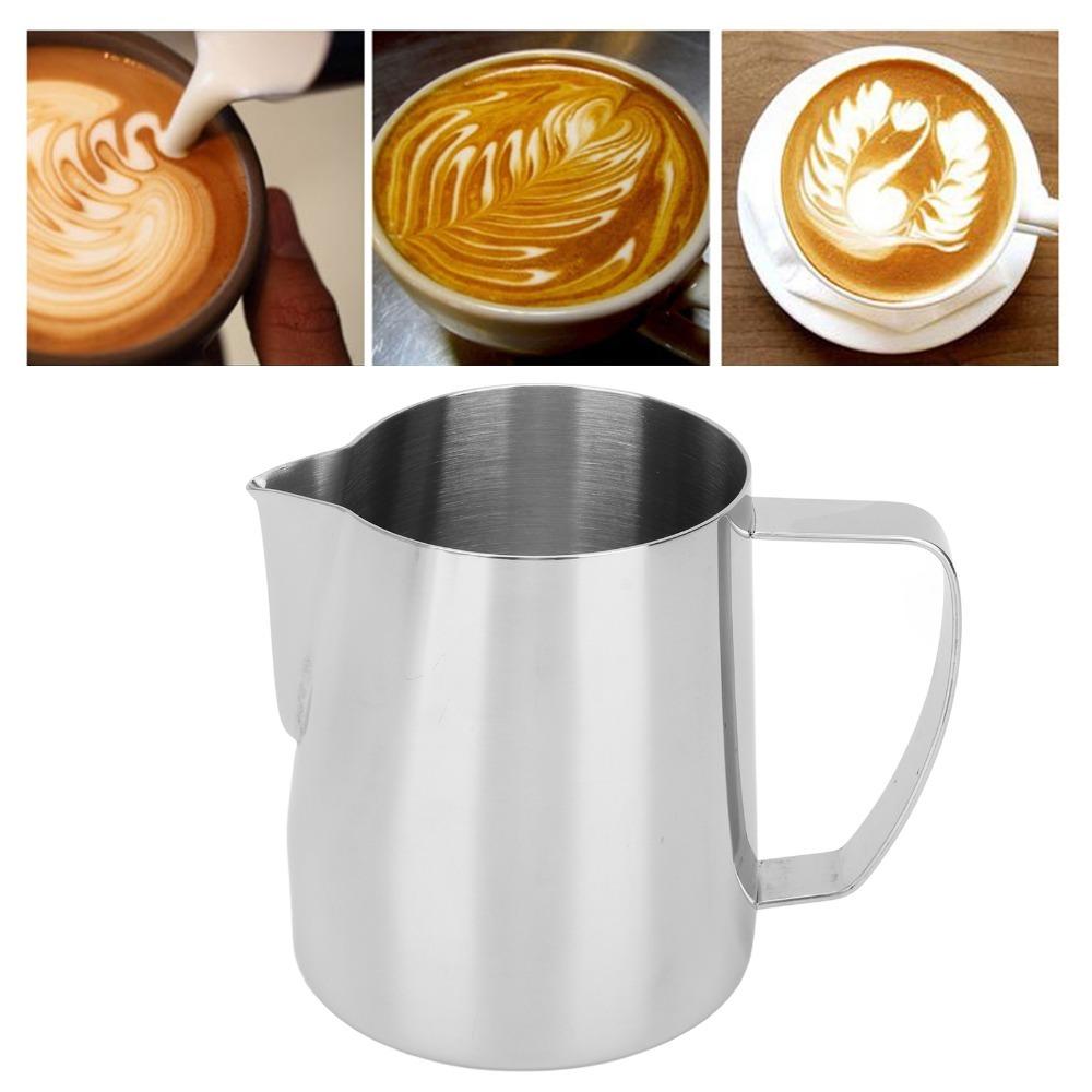 

Stainless Steel Steaming Pitcher 24oz Coffee Latte Art Espresso Steaming Pitcher Coffee Drinks срібний