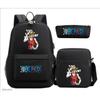 ONE PIECE heat transfer schoolbag primary school student printed backpack large capacity backpack backpack pencil case