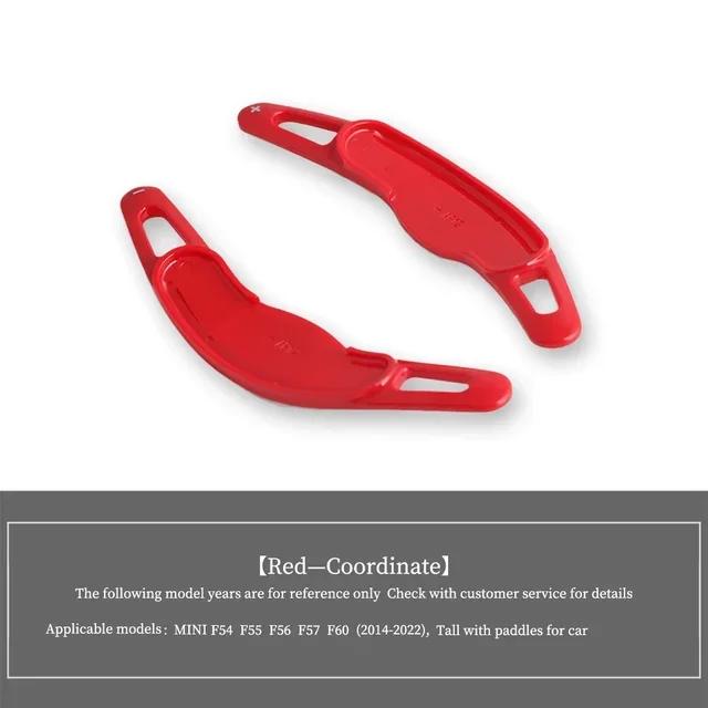 For Mini F54 F55 F56 F57 F60 2014- Auto Steering Wheel Rear Shift Paddle Car Shift Equipment Semi Automatic Clutc Black Red