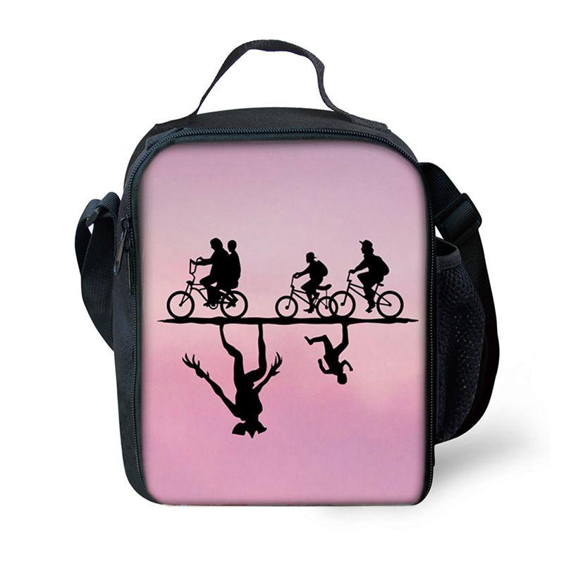 Stranger Thing Insulated Lunch Bag For Kids And Students With Adjustable Strap Perfect For Picnics And Outdoor Adventures