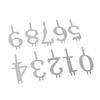 20PCS Number Candle Holder Set Reusable Metal Numeral Birthday Cake Candle Holders Cake Topper Decoration for Party Celebration